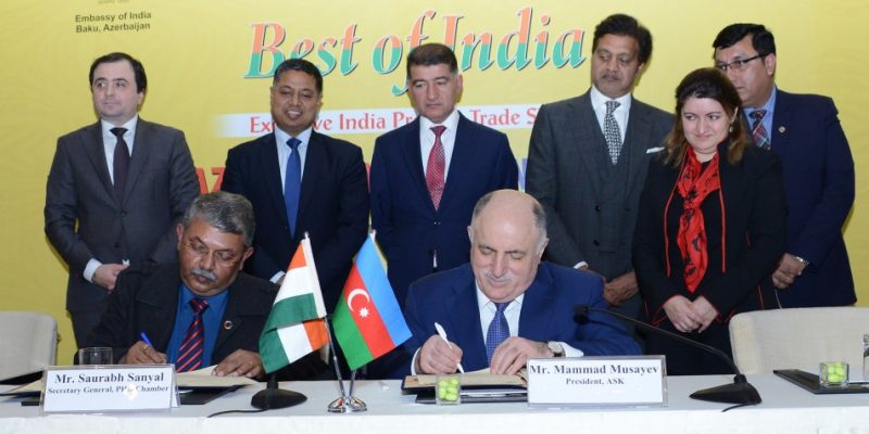 The Memorandum Of Understanding Signed Between The Azerbaijan Entrepreneurs Confederation And Indian Chamber Of Commerce And Industry