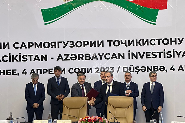Подписан Меморандум о взаимопонимании о сотрудничестве между Конфедерацией предпринимателей Азербайджана и Торгово-промышленной палатой Республики Таджикистан