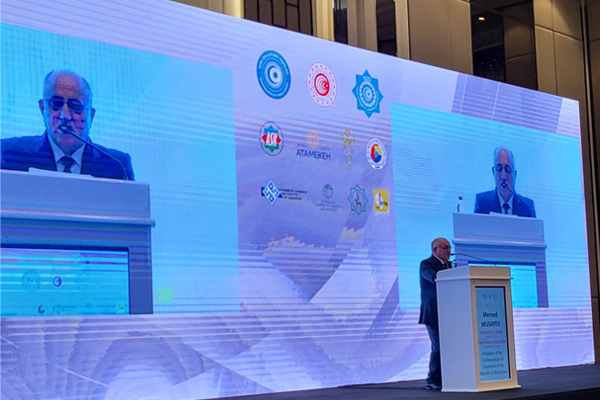The President Of The National Confederation Of Entrepreneurs (Employers) Organizations Of The Republic Of Azerbaijan Made A Speech At The Turkic World Business Forum