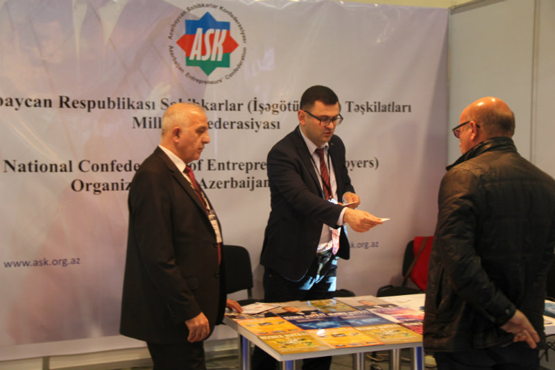 Azərbaycan Sahibkarlar Konfederasiyasının pavilyonu iştirakçılar tərəfindən maraqla qarşılanmışdır