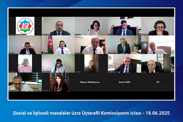 Sosial Və İqtisadi Məsələlər üzrə Üçtərəfli Komissiyanın Növbəti Iclası Keçirilib