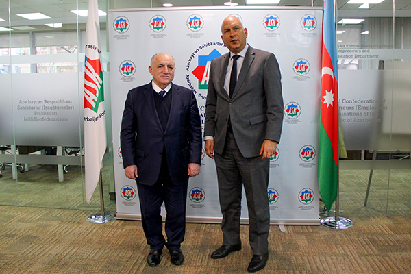 Azərbaycan Sahibkarlar Konfederasiyasında Misirin Azərbaycandakı Səfiri Ilə Görüş Keçirilib